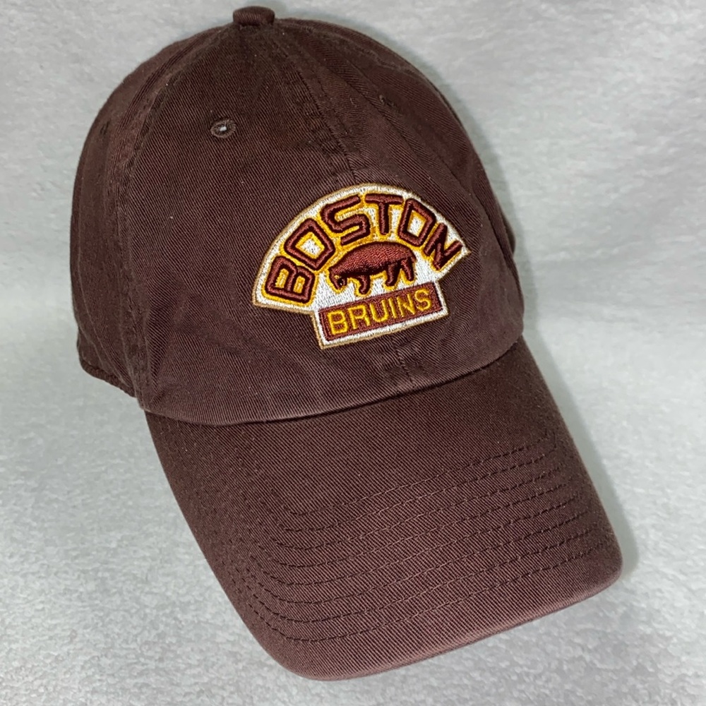 Boston Bruins Twins Enterprise Franchise Vintage Hockey Fitted L Hat Cap NHL A